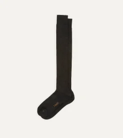 Drake’s Wool Over-The-Calf Sock