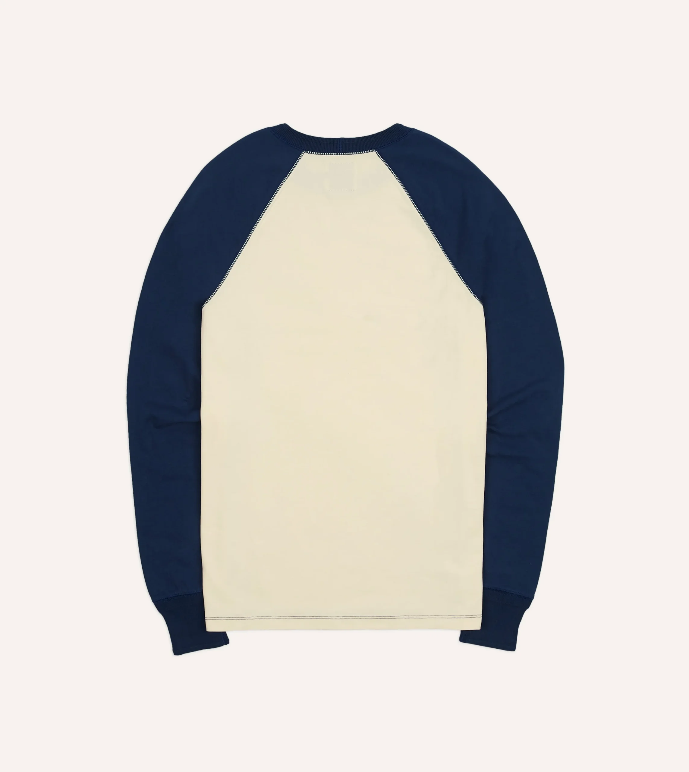 Drake’s Ecru And Raglan Sleeve Hiking T-Shirt