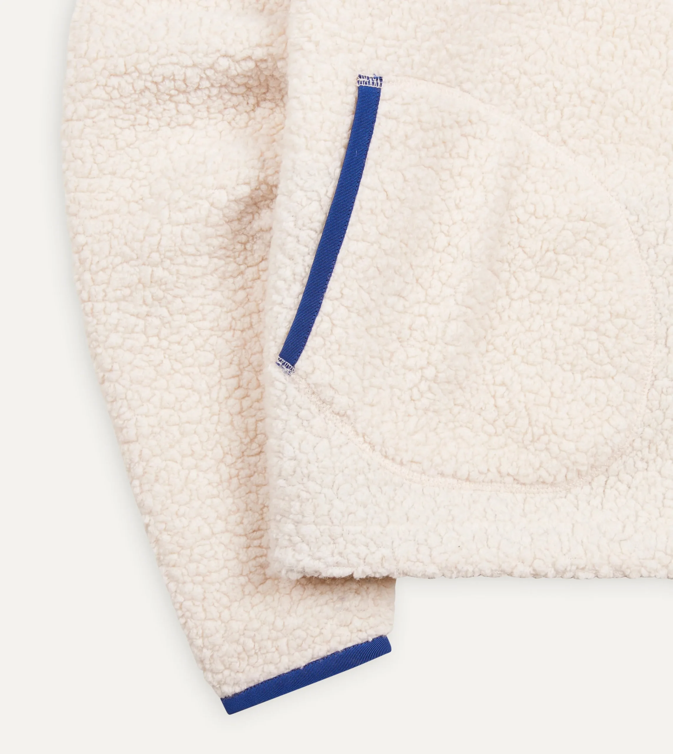 Drake’s Boucle Wool Zip Fleece Jacket