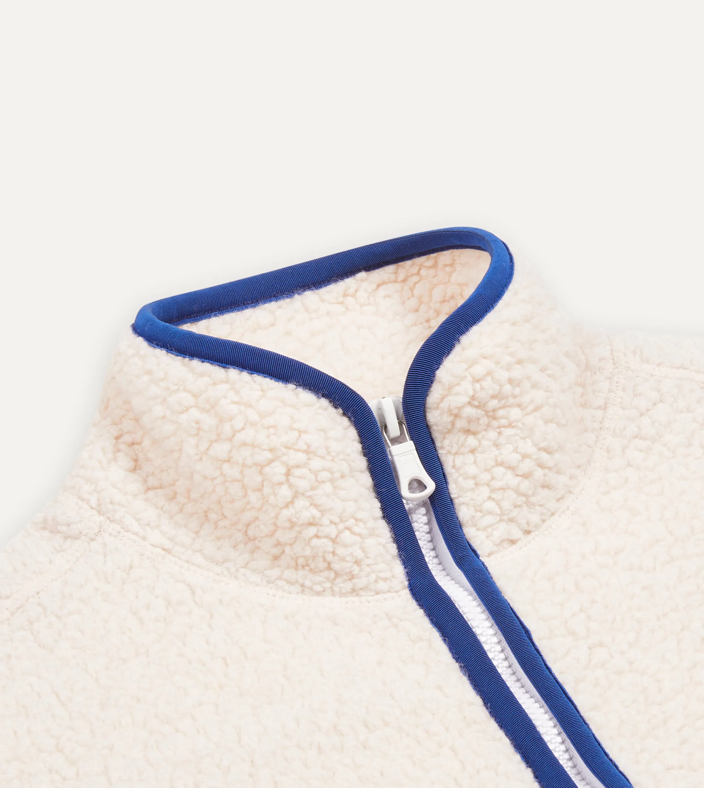 Drake’s Boucle Wool Zip Fleece Jacket