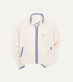 Drake’s Boucle Wool Zip Fleece Jacket
