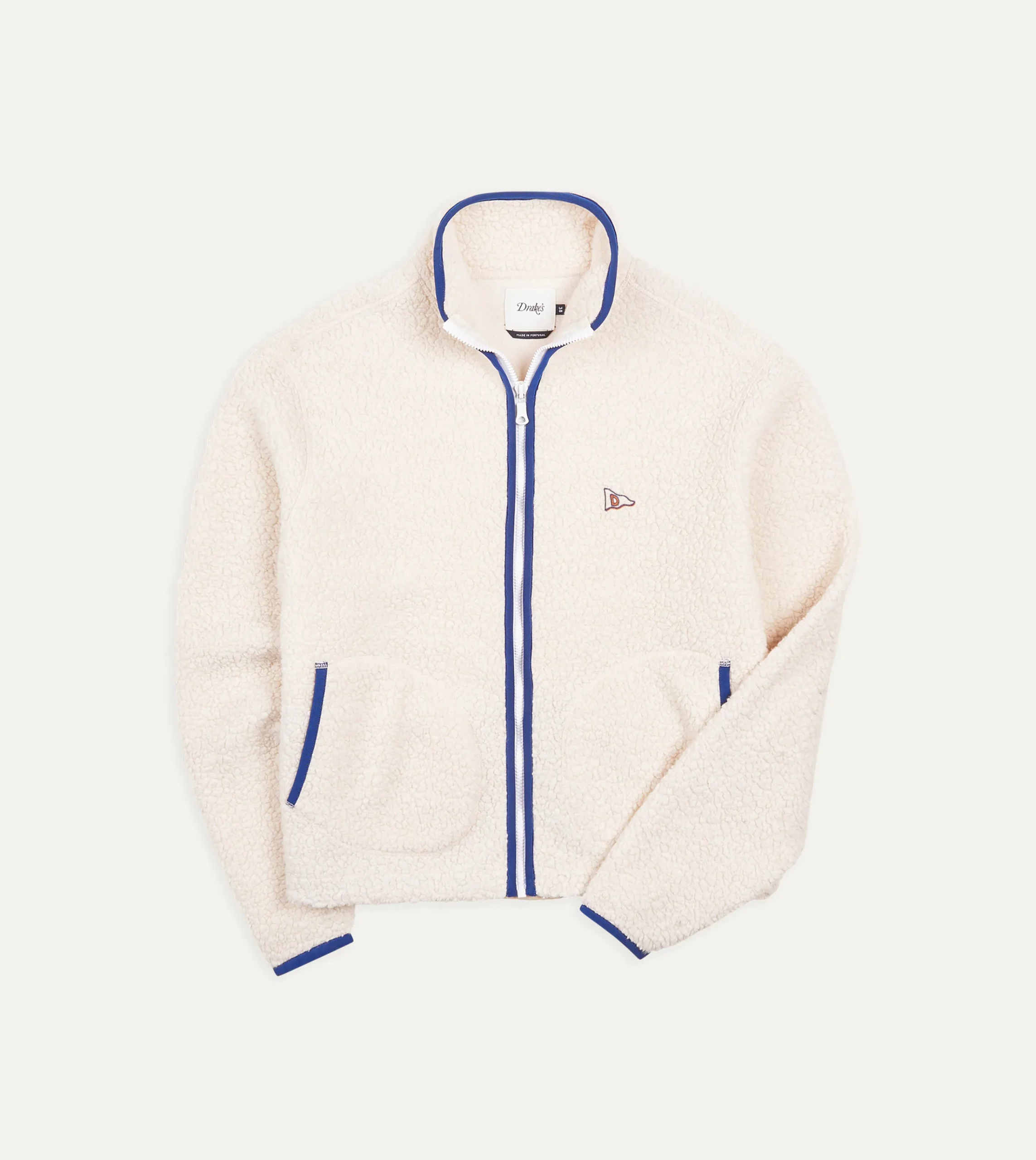 Drake’s Boucle Wool Zip Fleece Jacket