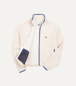 Drake’s Boucle Wool Zip Fleece Jacket