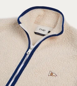 Drake’s Boucle Wool Zip Fleece Vest