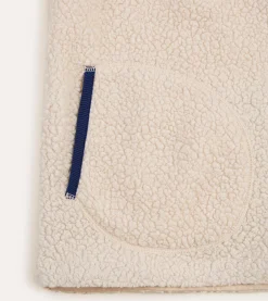 Drake’s Boucle Wool Zip Fleece Vest