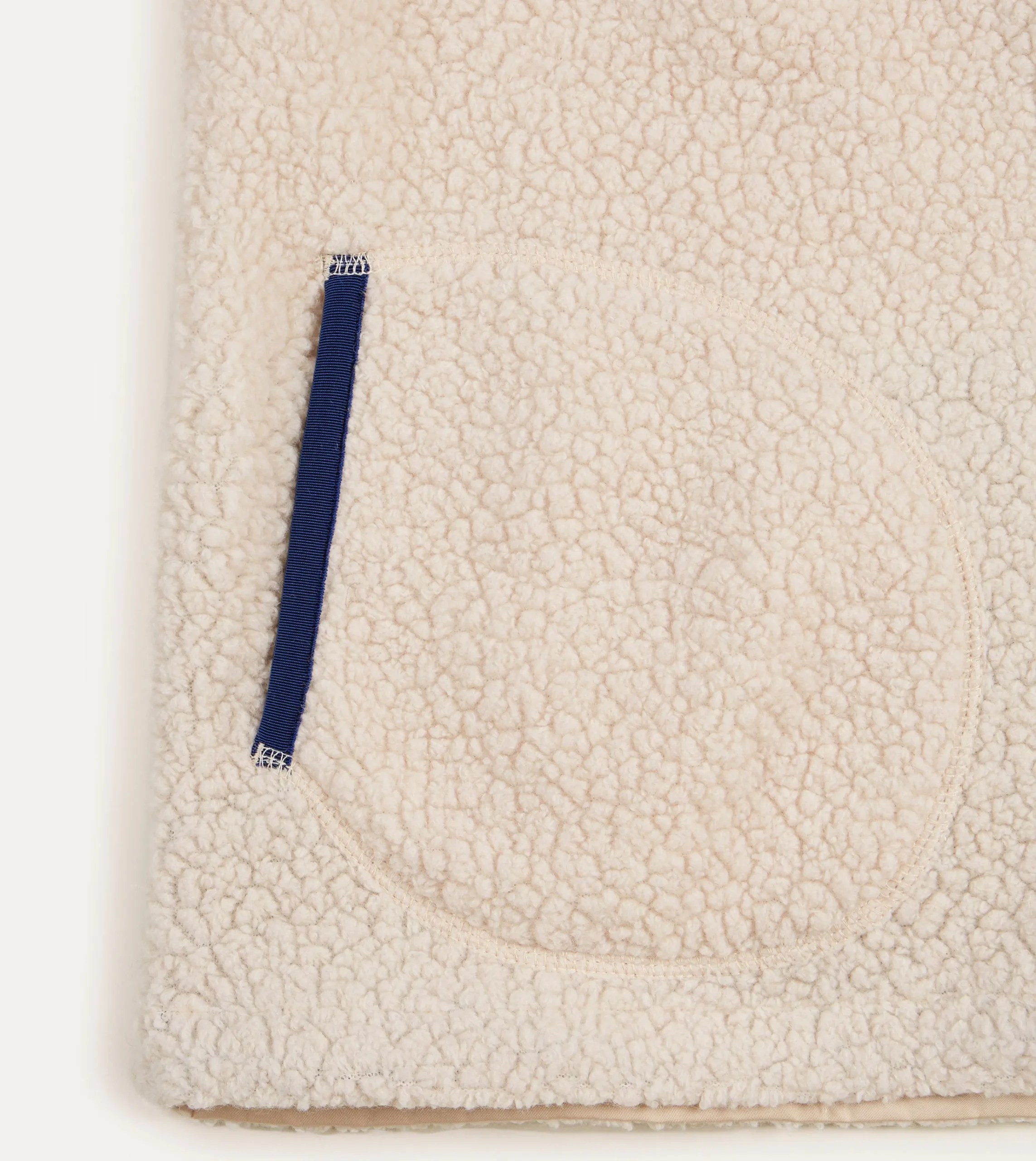 Drake’s Boucle Wool Zip Fleece Vest