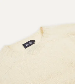 Drake’s Brushed Shetland Crew Neck Jumper
