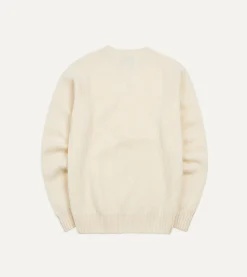 Drake’s Brushed Shetland Crew Neck Jumper