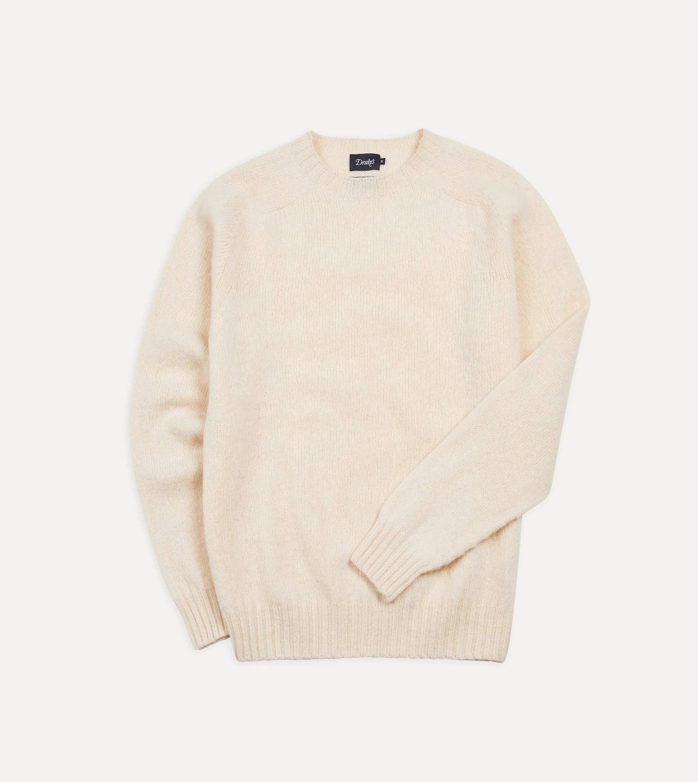 Drake’s Brushed Shetland Crew Neck Jumper