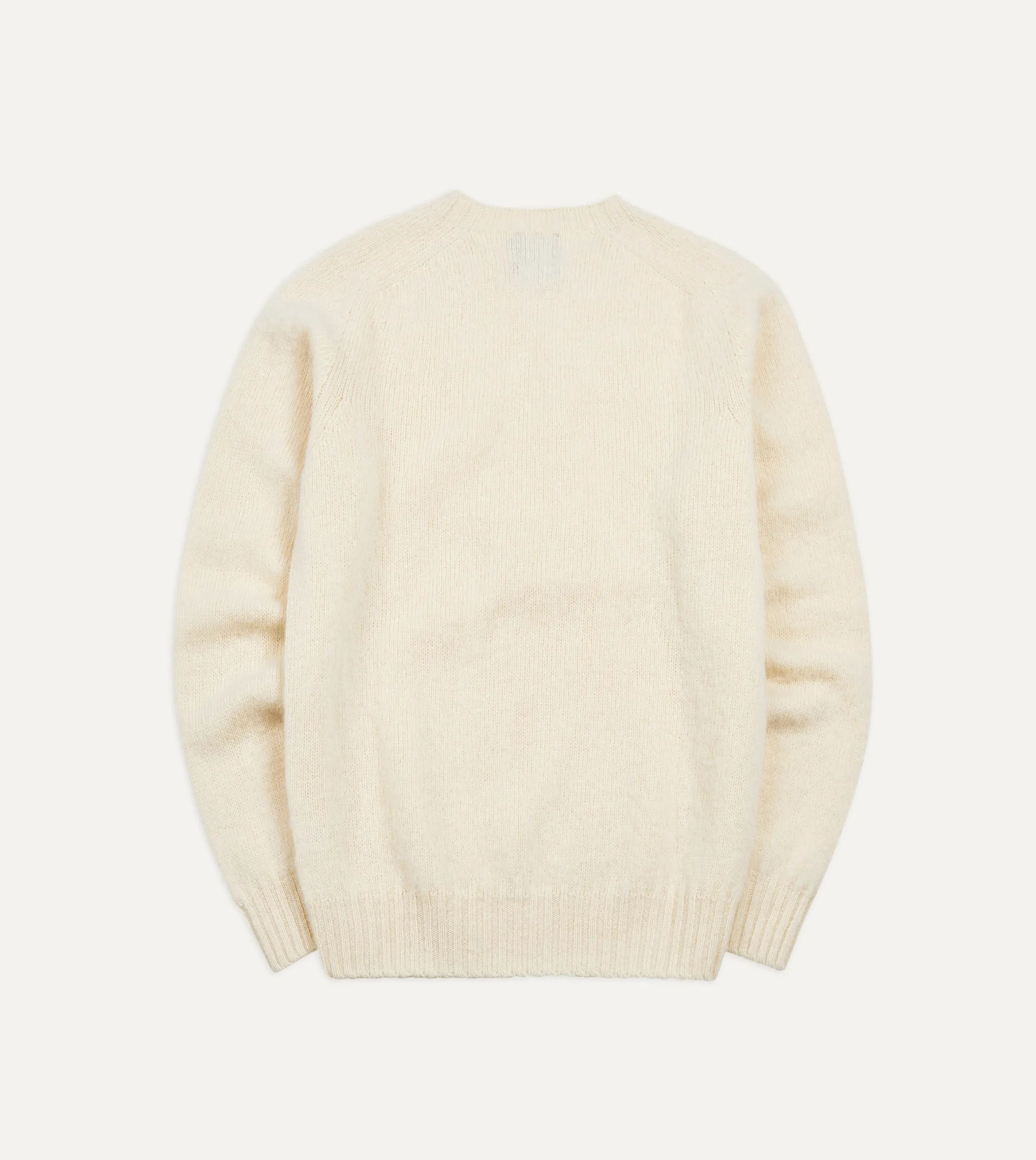 Drake’s Brushed Shetland Crew Neck Jumper