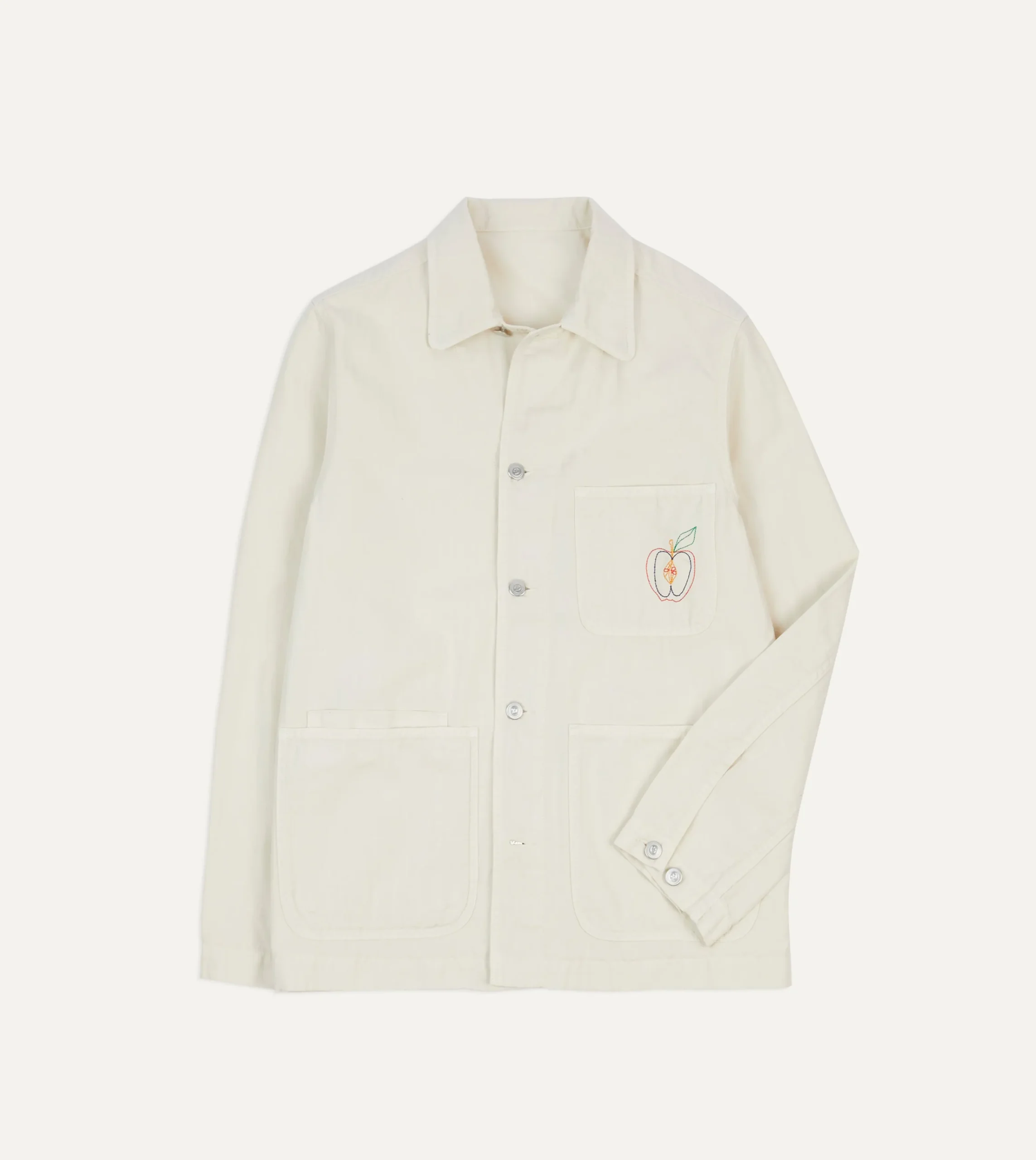 Drake’s Cotton-Linen Herringbone Fatigue Jacket