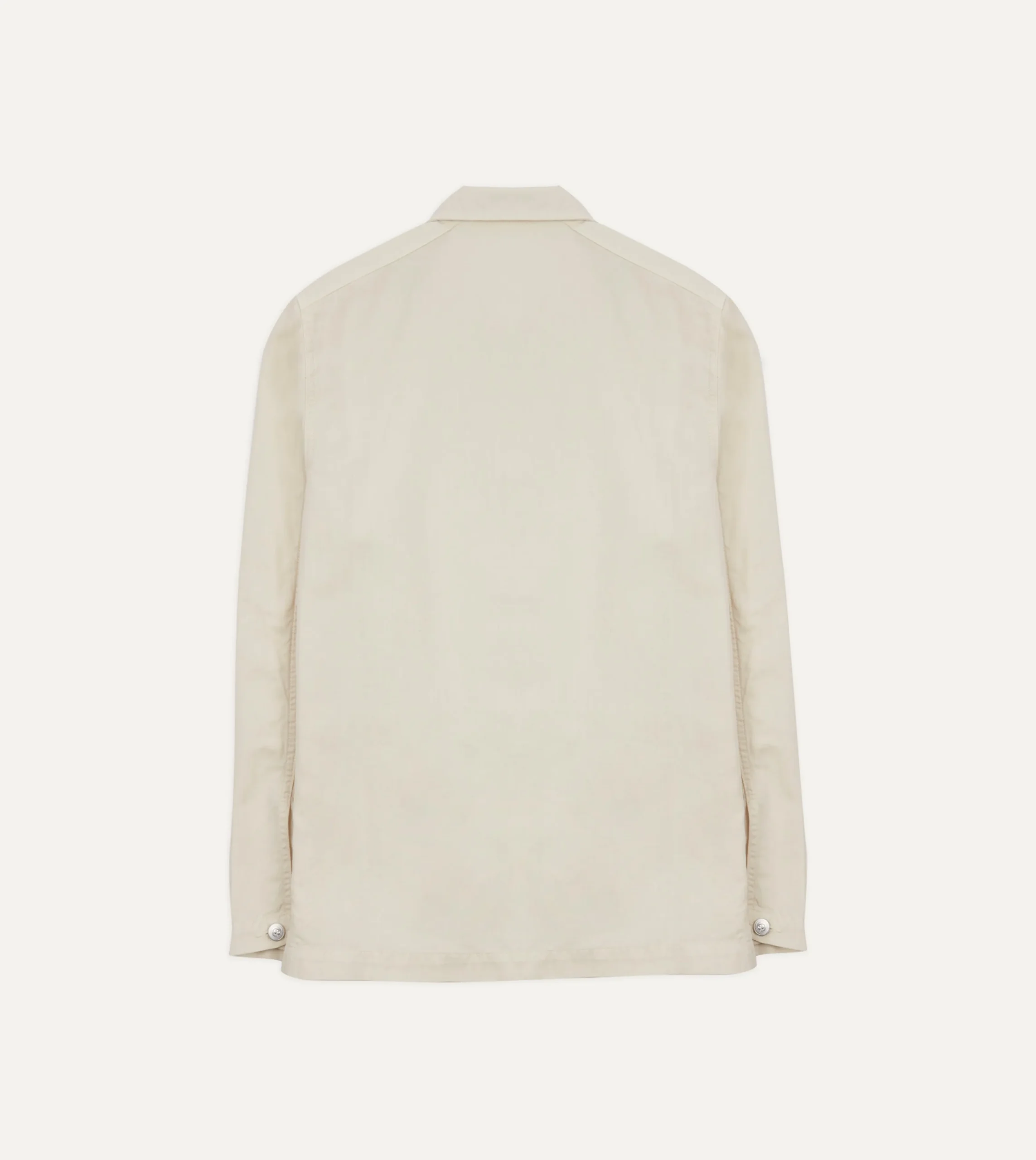 Drake’s Cotton-Linen Herringbone Fatigue Jacket