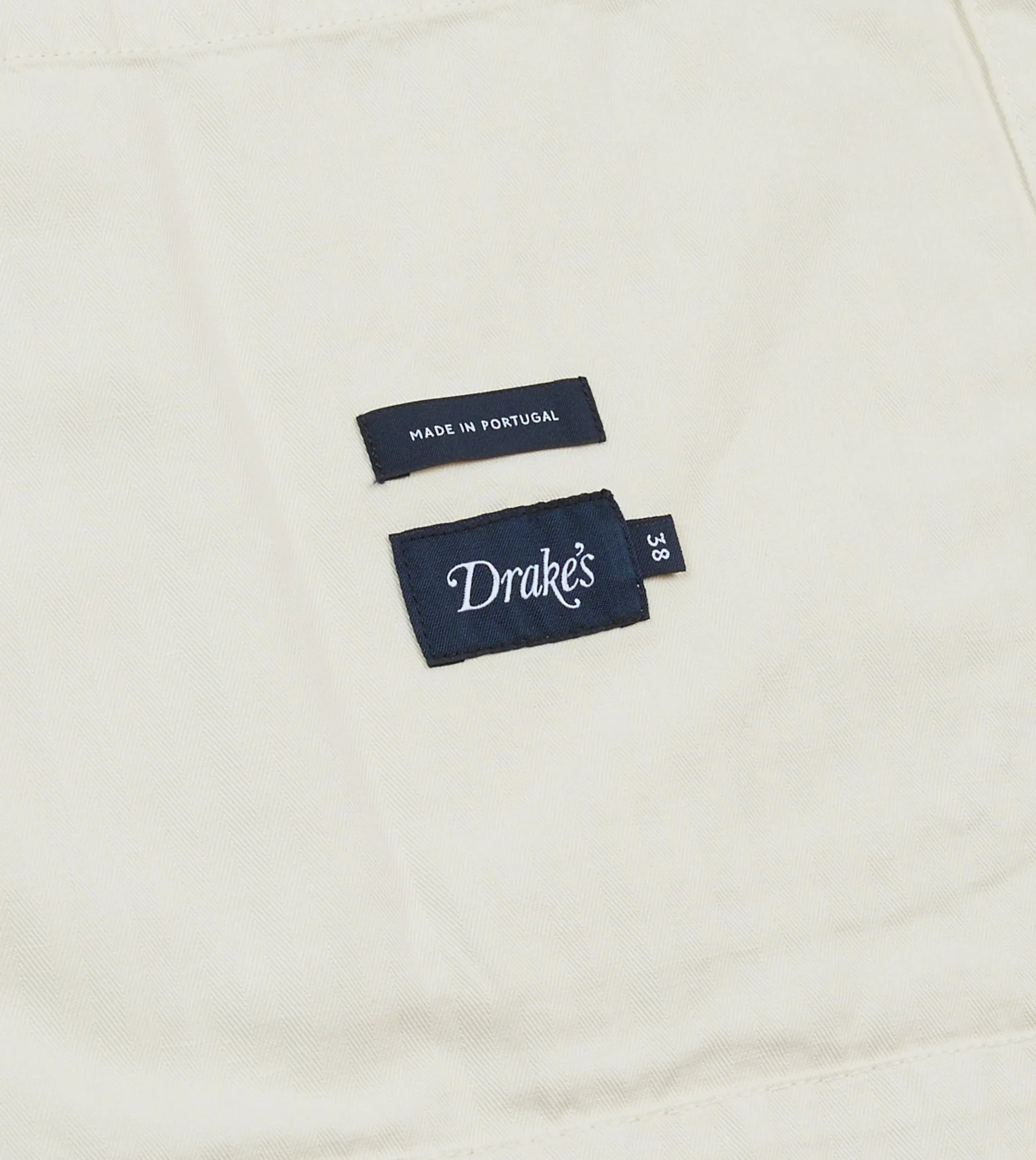 Drake’s Cotton-Linen Herringbone Fatigue Jacket