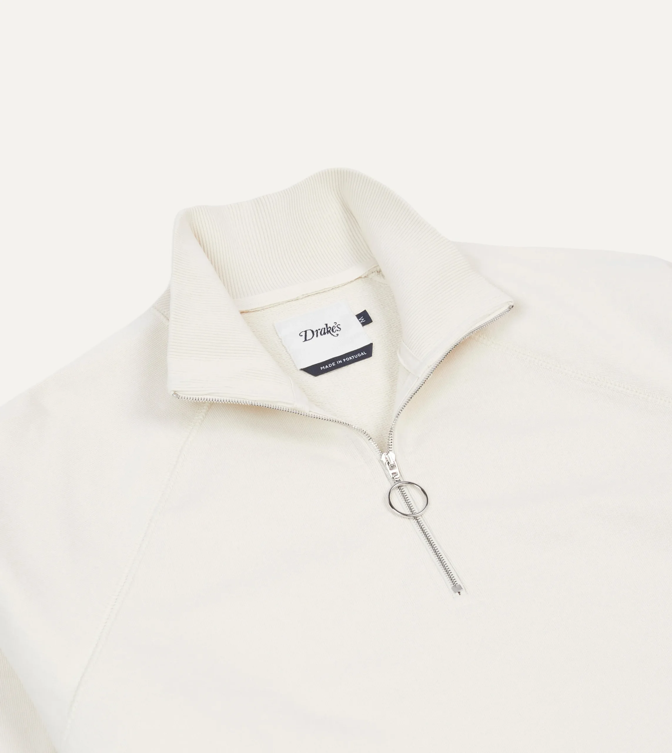 Drake’s Cotton Quarter Zip Sweatshirt