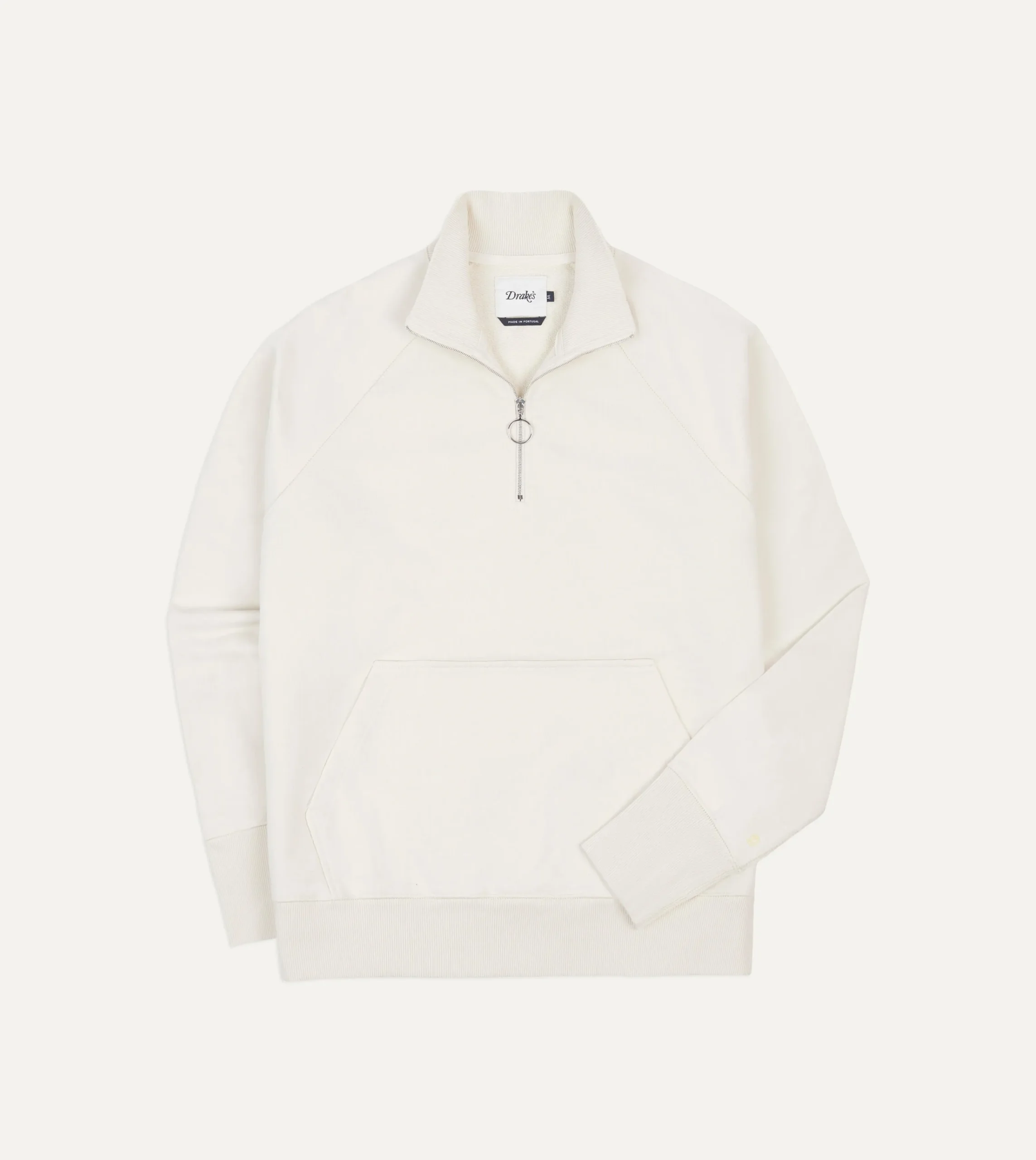 Drake’s Cotton Quarter Zip Sweatshirt