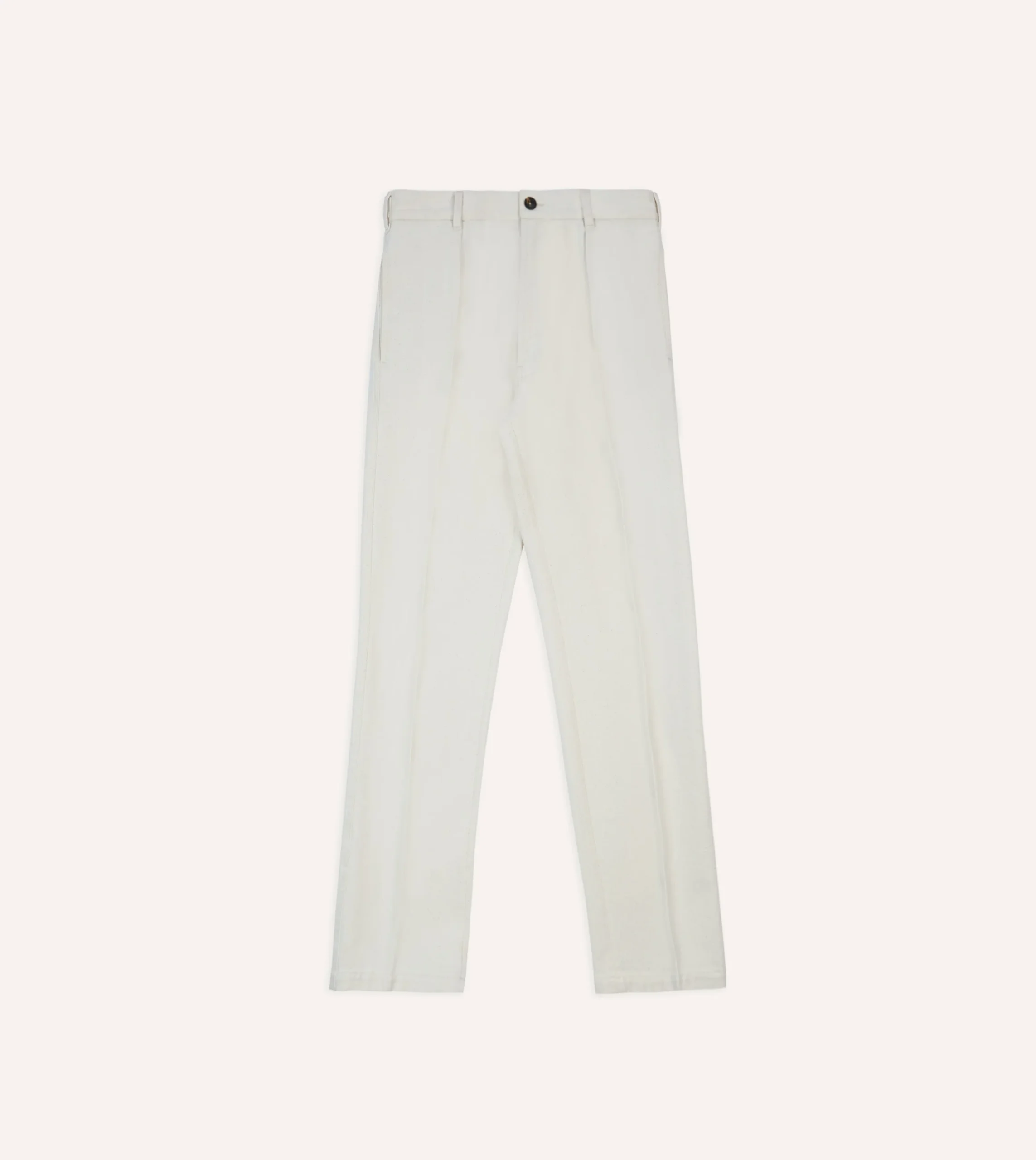 Drake’s Ecru Denim Games Trousers