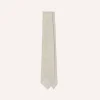 Drake’s Ecru Fine Woven Grenadine Silk Hand Rolled Tie