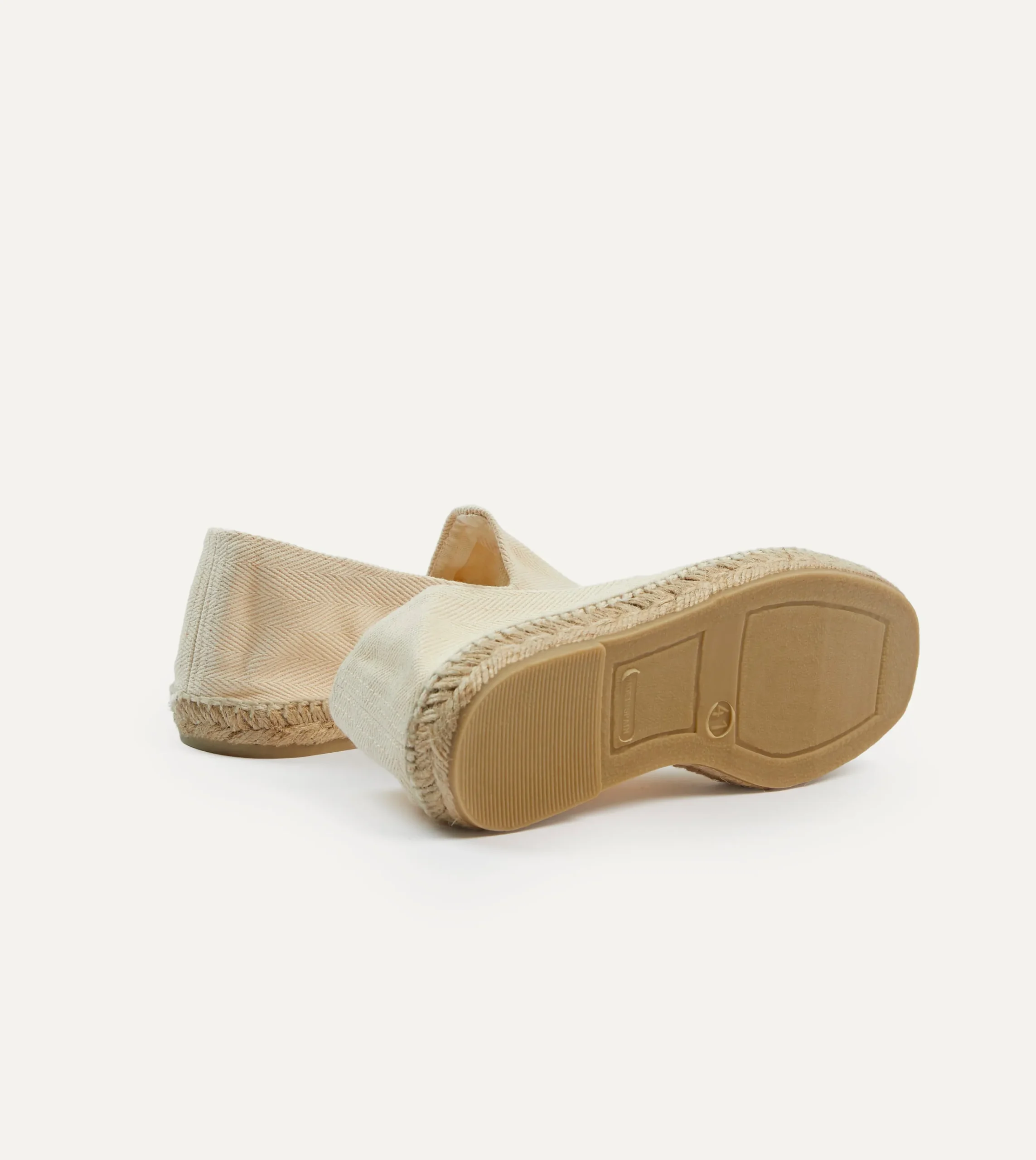 Drake’s Herringbone Cotton Espadrilles
