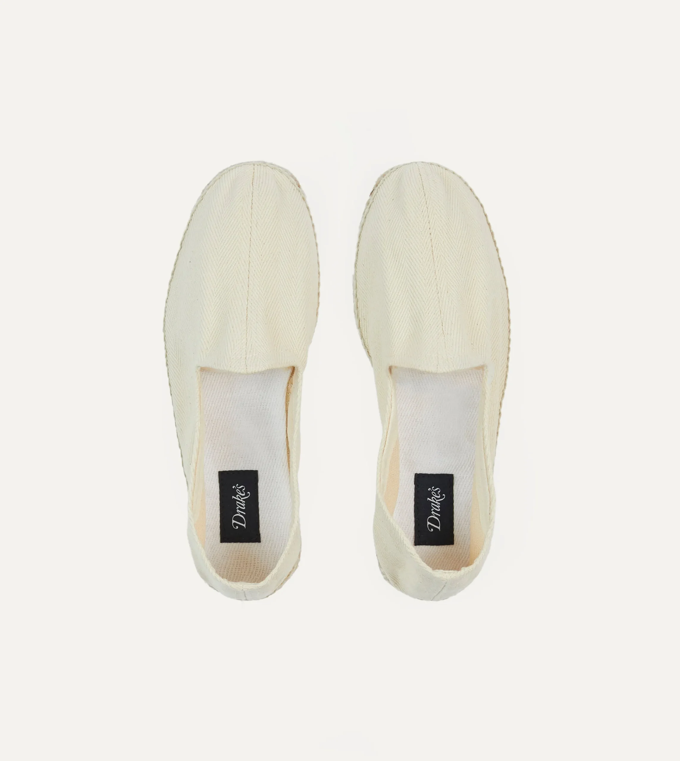 Drake’s Herringbone Cotton Espadrilles