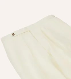 Drake’s Irish Linen Single Pleat Trouser