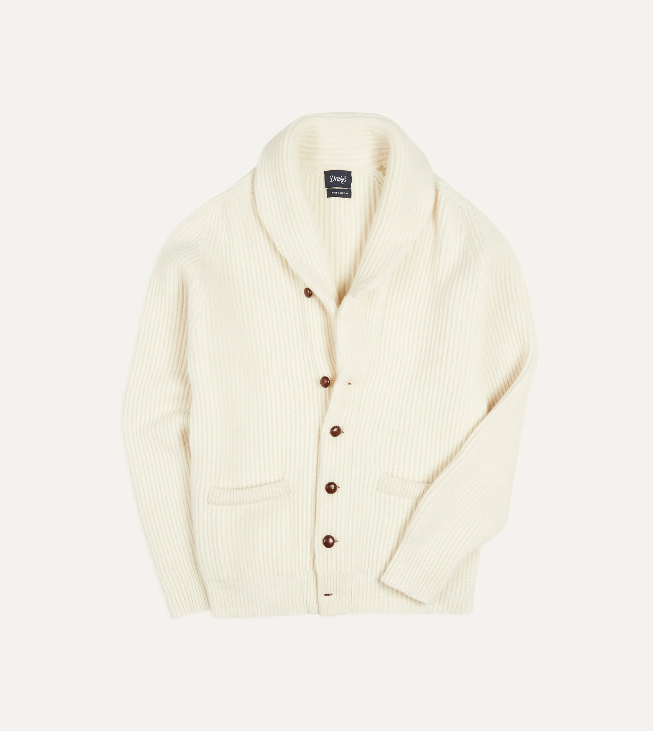 Drake’s Lambswool Shawl Collar Cardigan