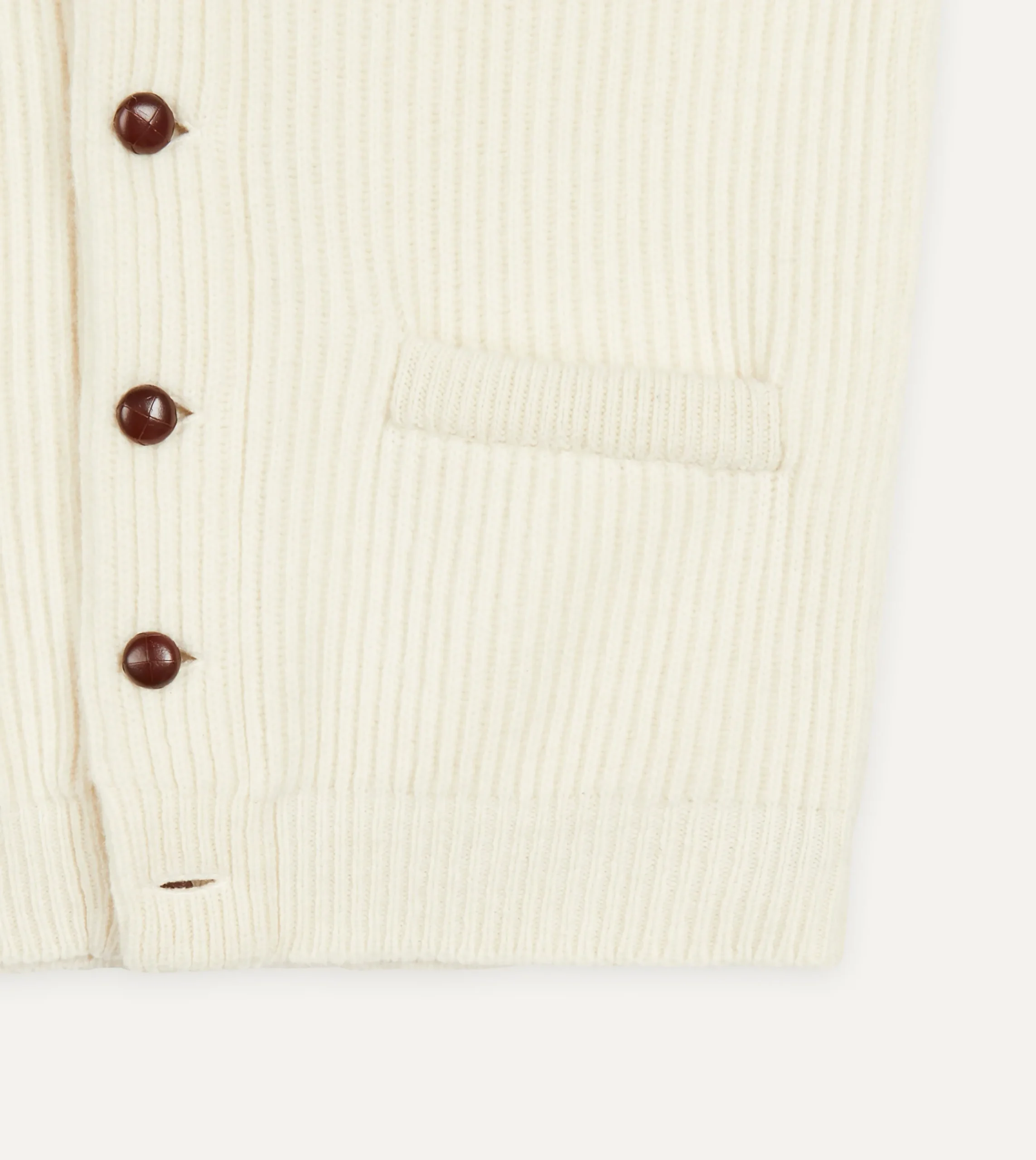 Drake’s Lambswool Shawl Collar Cardigan