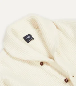 Drake’s Lambswool Shawl Collar Cardigan