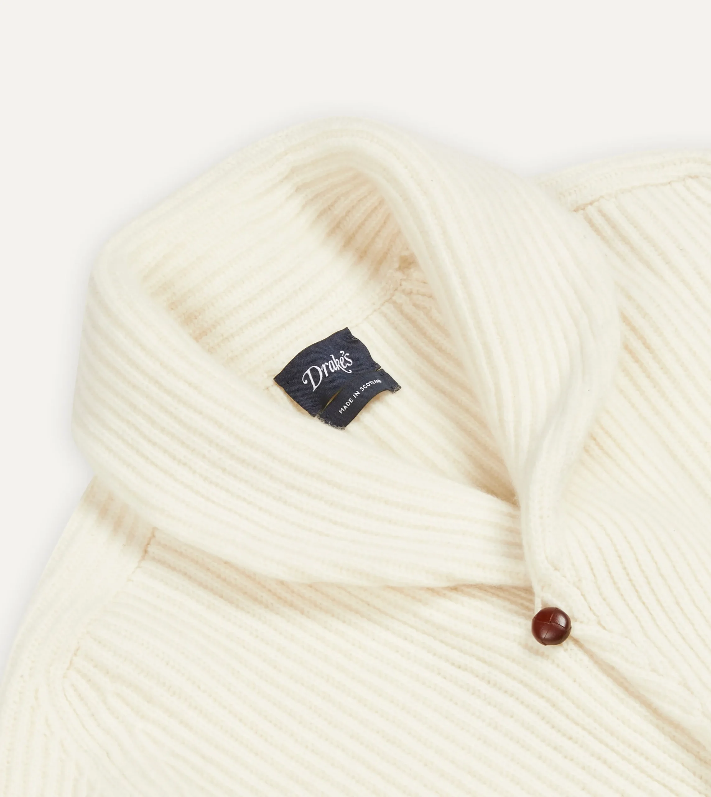 Drake’s Lambswool Shawl Collar Cardigan