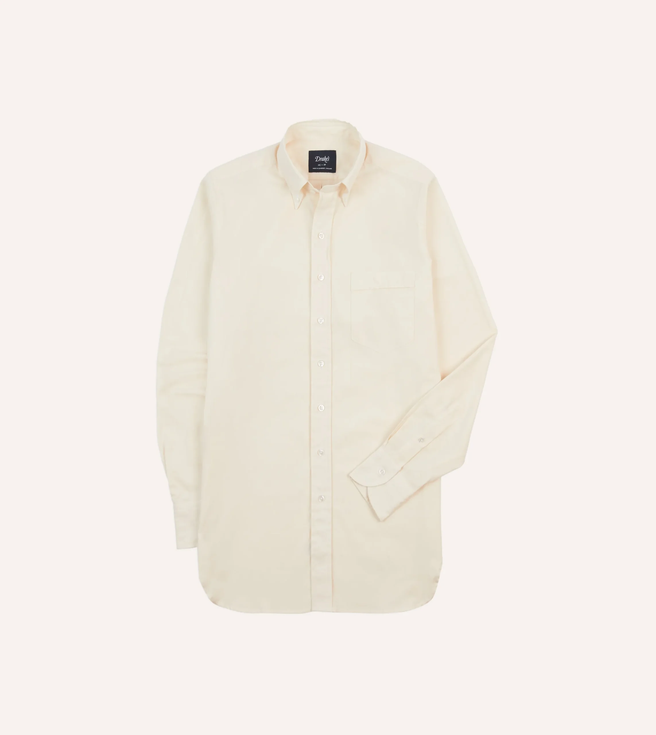 Drake’s Pinpoint Oxford Cotton Cloth Button-Down Shirt