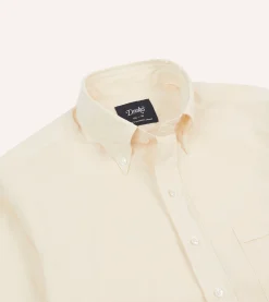 Drake’s Pinpoint Oxford Cotton Cloth Button-Down Shirt
