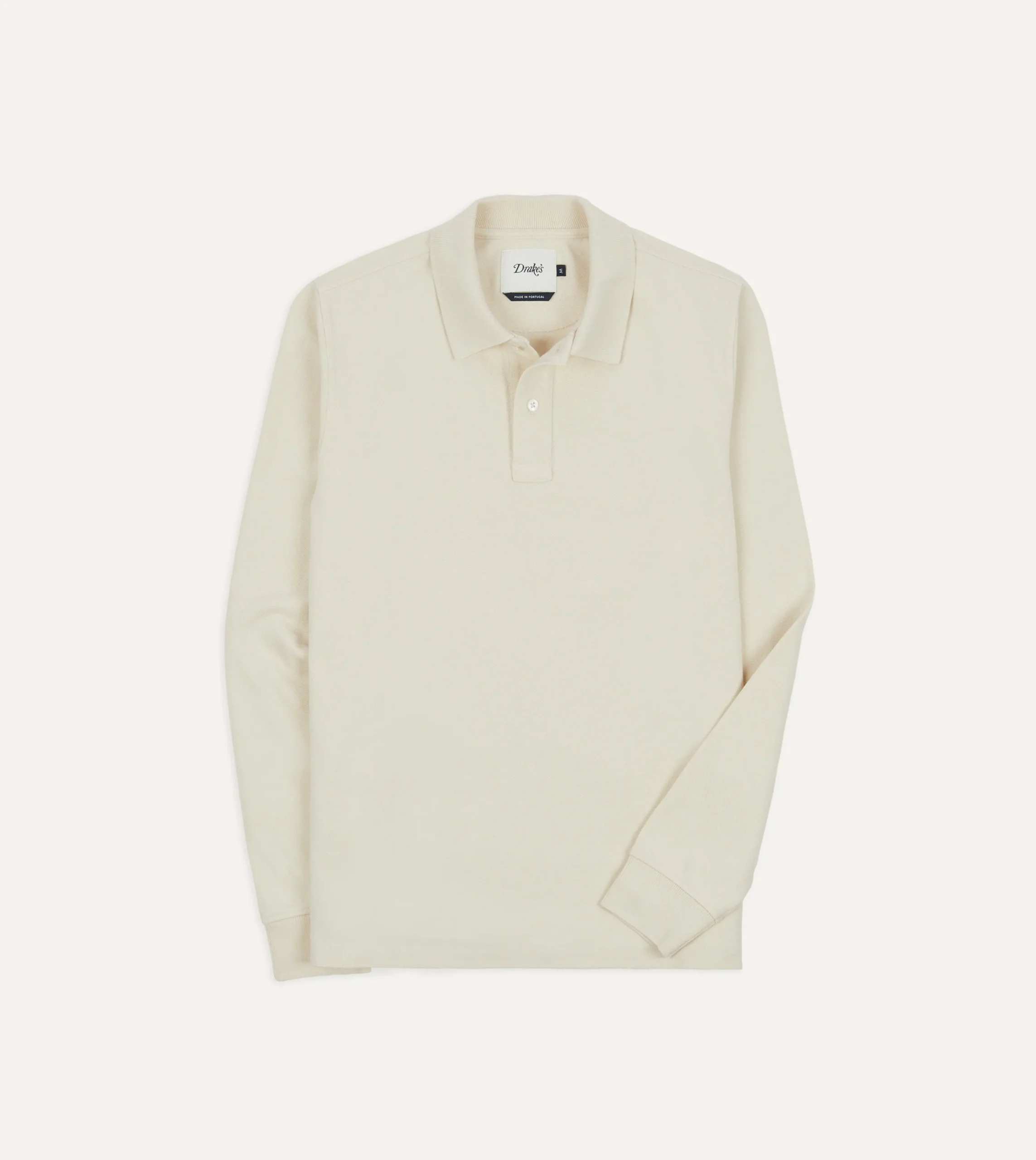 Drake’s Pique Cotton Long-Sleeve Polo Shirt