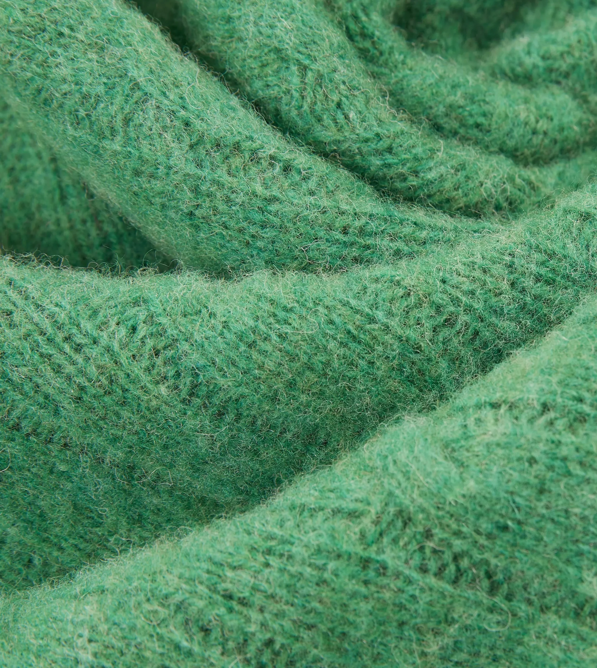 Drake’s Brushed Cable Knit Shetland Crew Neck Jumper