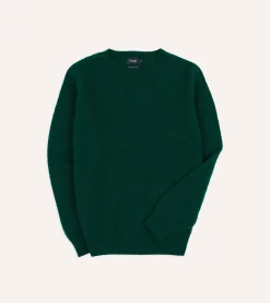 Drake’s Brushed Shetland Crew Neck Jumper