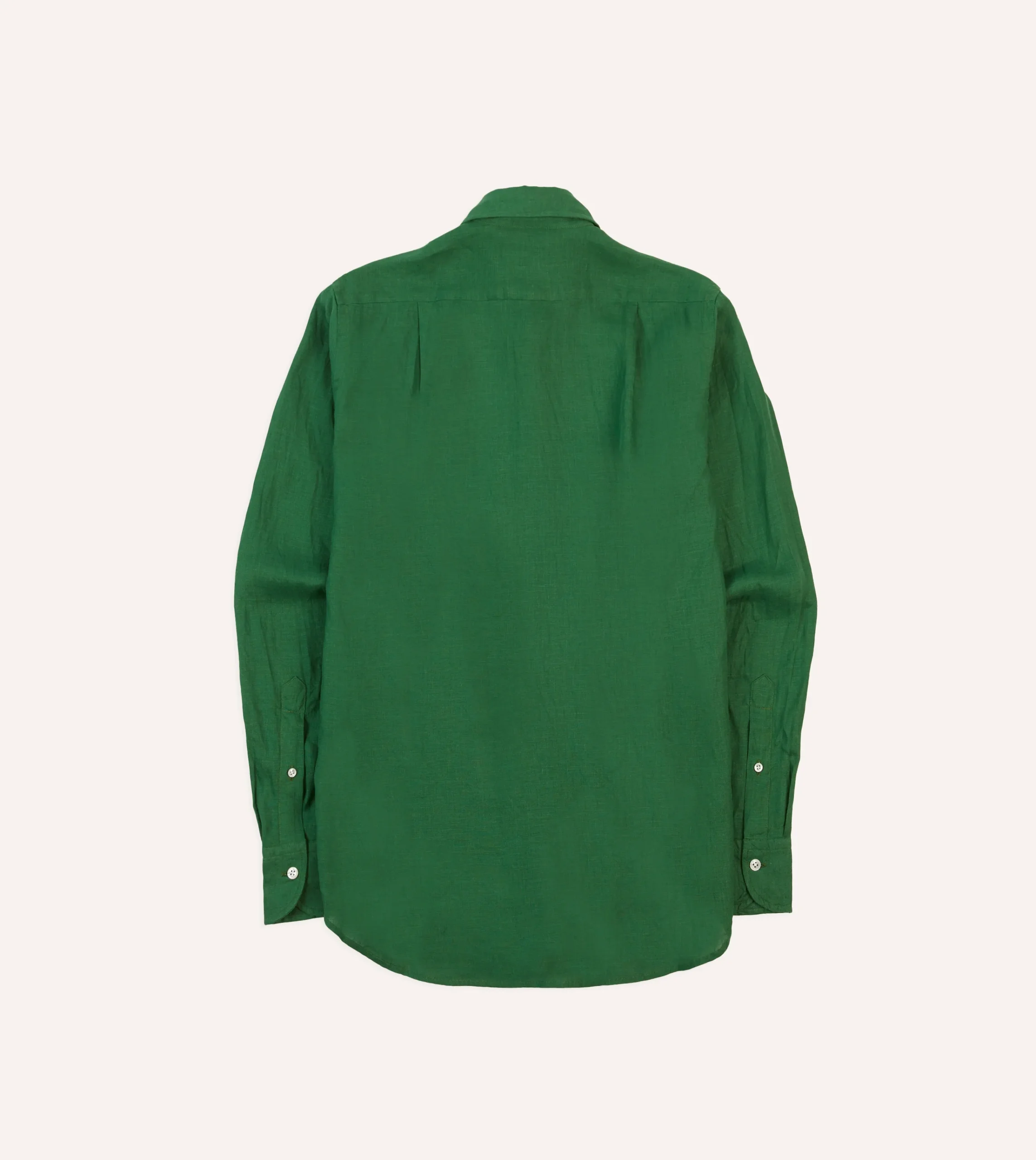 Drake’s Linen Spread Collar Shirt