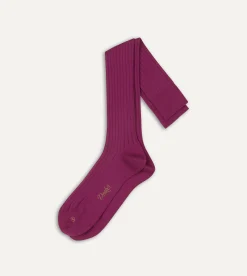 Drake’s Cotton Over-the-Calf Socks
