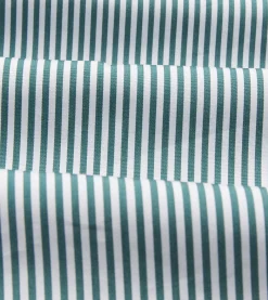 Drake’s And White Bengal Stripe Spread Collar Cotton Poplin Shirt
