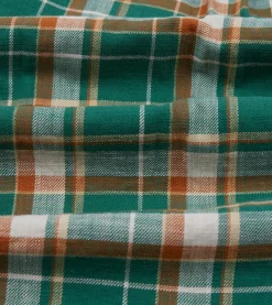 Drake’s And Yellow Check Slub Brushed Cotton Two-Pocket Work Shirt