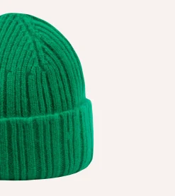 Drake’s Angora Lambswool Ribbed Knit Cap