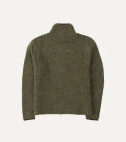 Drake’s Boucle Wool Zip Fleece Jacket