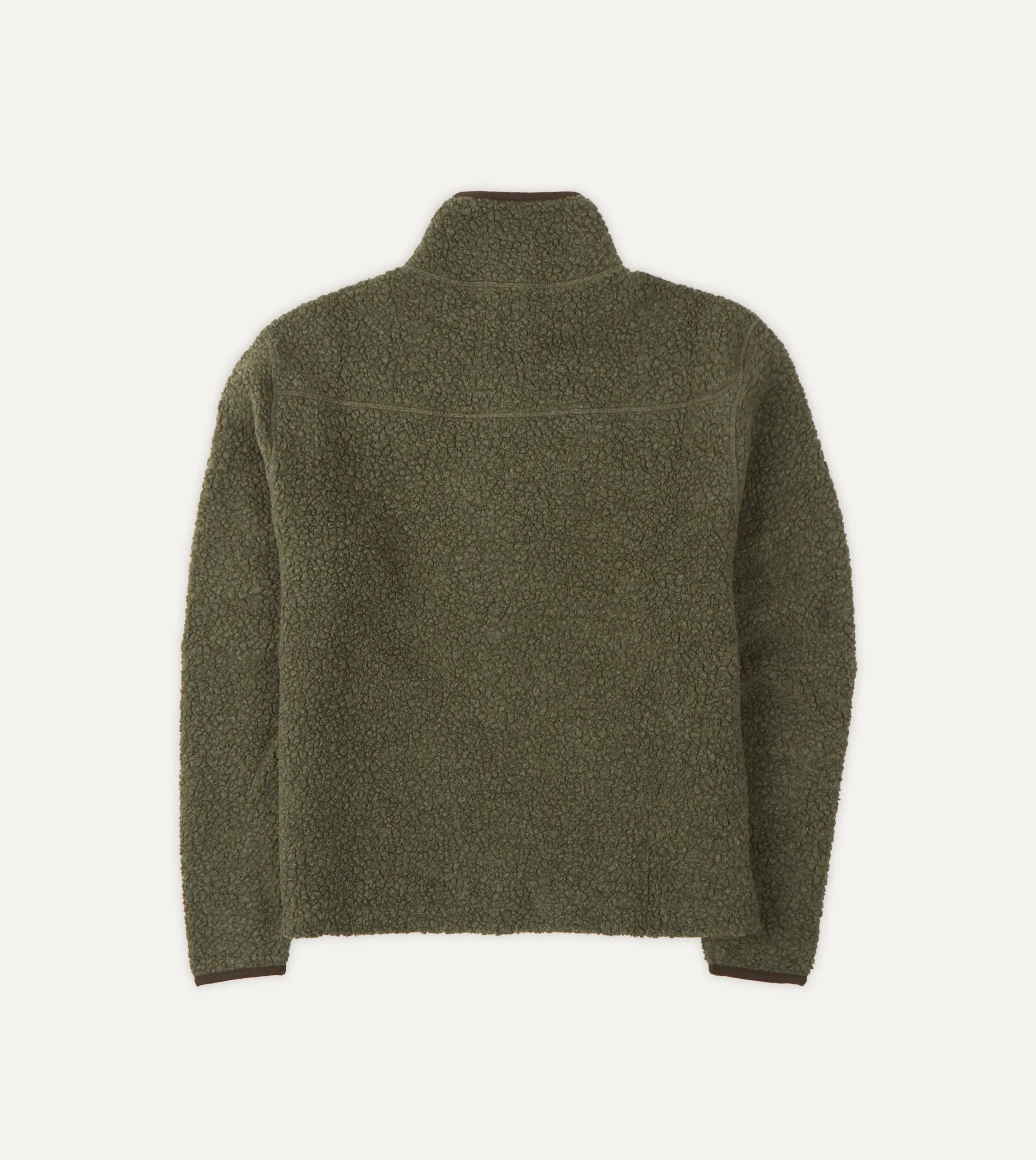 Drake’s Boucle Wool Zip Fleece Jacket