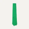 Drake’s Green Circular Dot Silk Self Tipped Tie