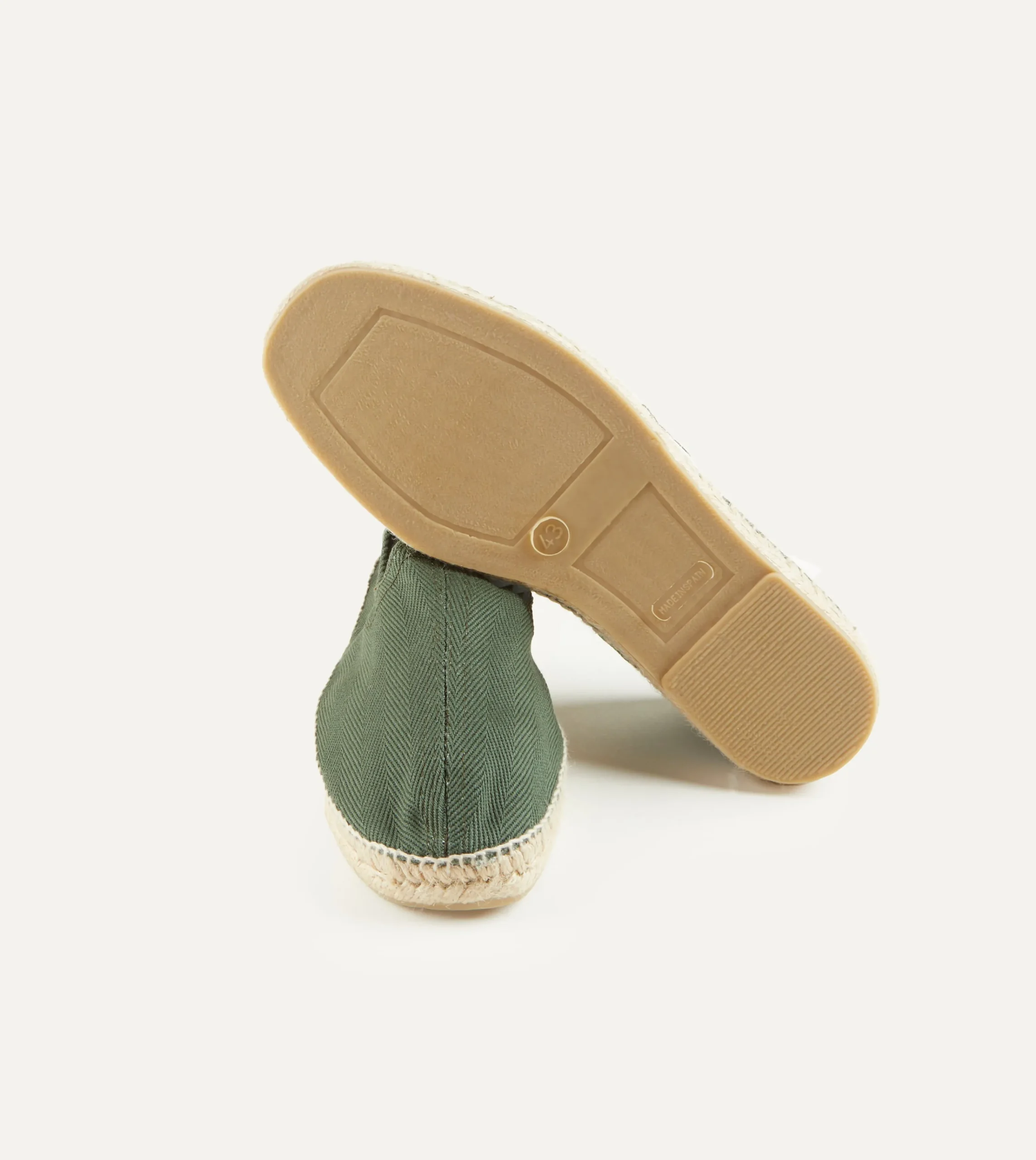Drake’s Herringbone Cotton Espadrilles