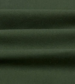 Drake’s Green Herringbone Cotton Three-Pocket Chore Jacket