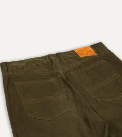 Drake’s Japanese Selvedge Needlecord Five-Pocket Trousers