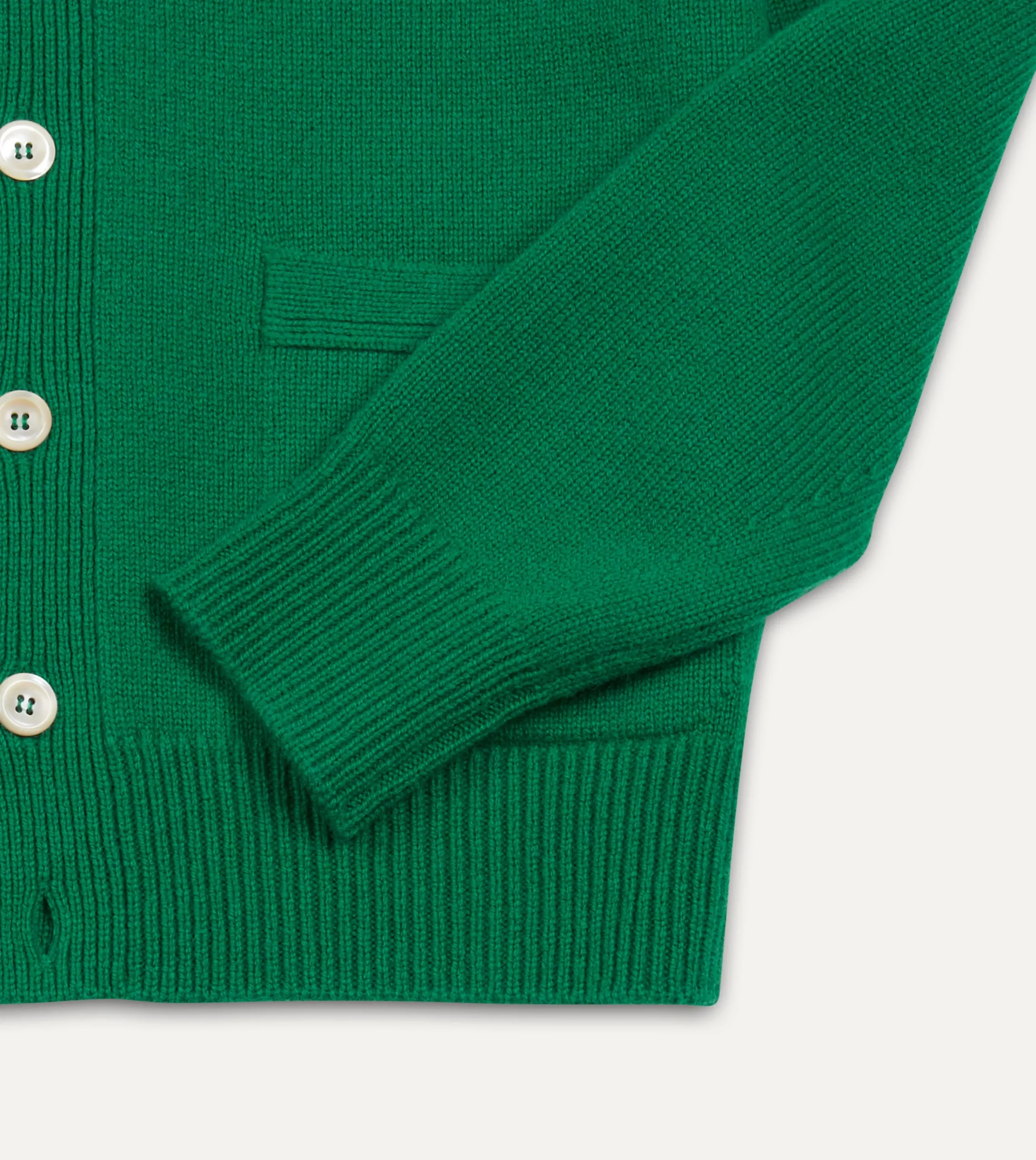 Drake’s Lambswool 6 Button Cardigan