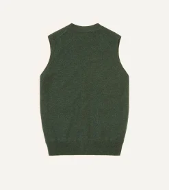 Drake’s Lambswool Sleeveless Cardigan