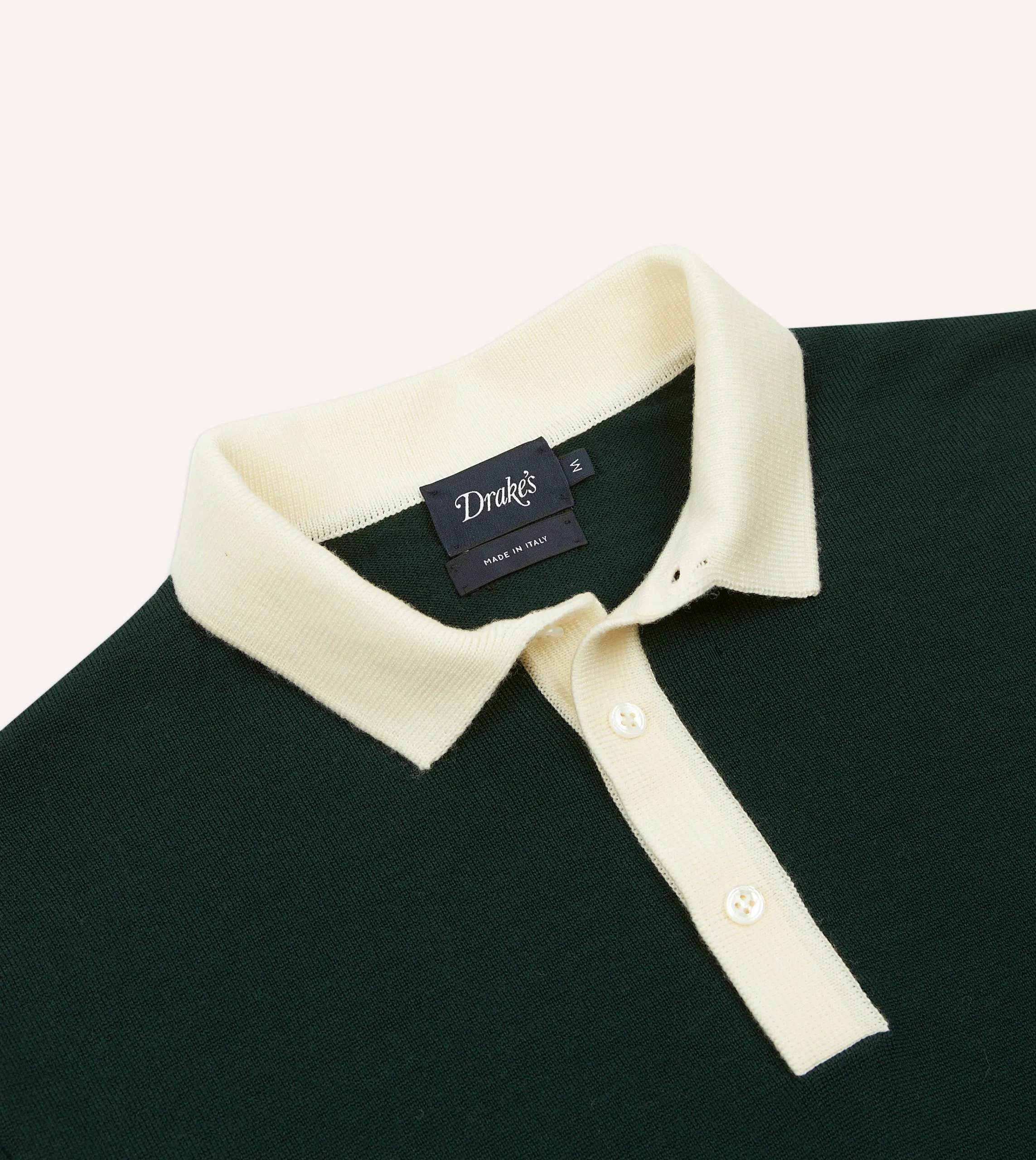 Drake’s Merino Wool Knitted Rugby Shirt