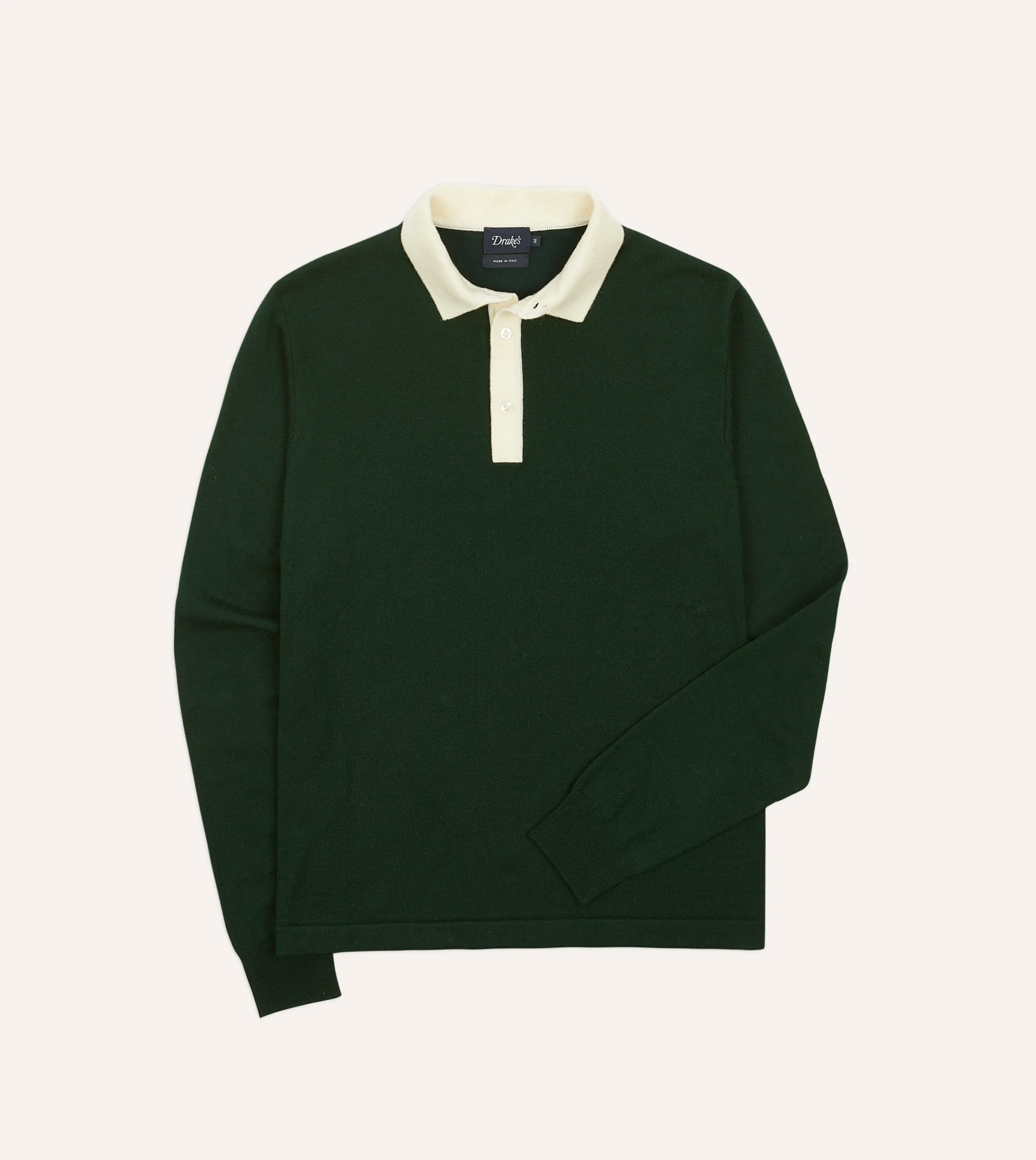 Drake’s Merino Wool Knitted Rugby Shirt