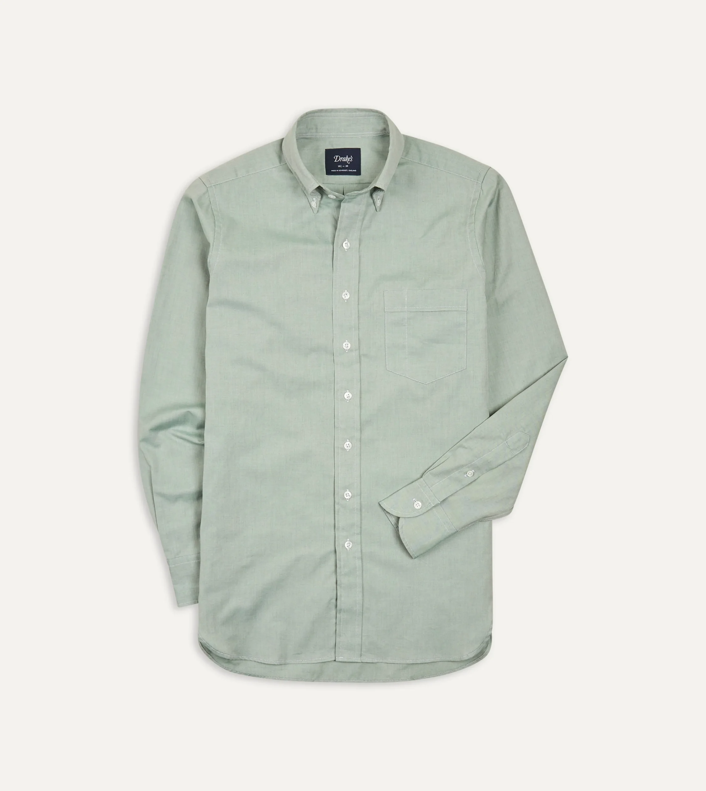 Drake’s Pinpoint Oxford Cotton Cloth Button-Down Shirt