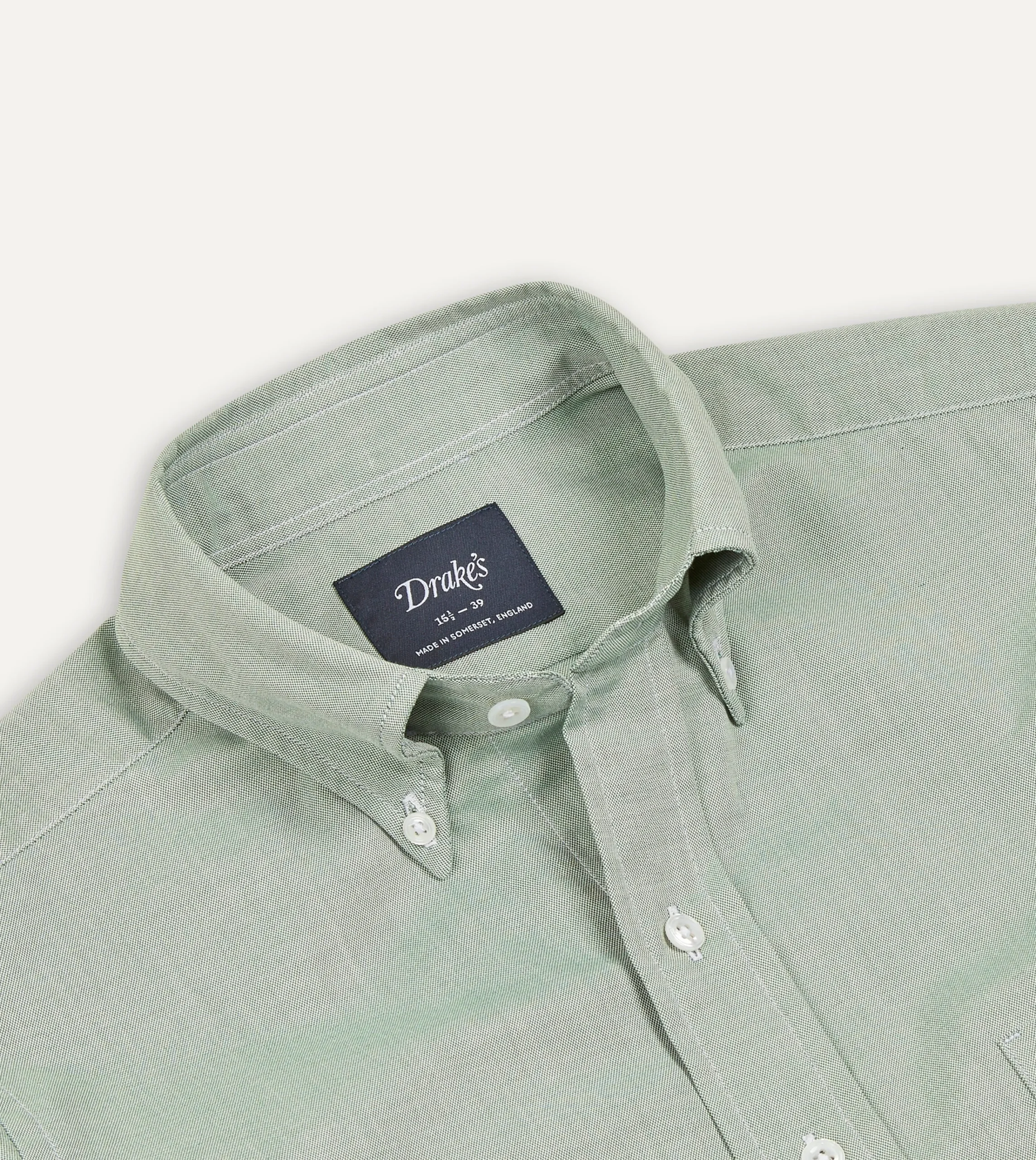 Drake’s Pinpoint Oxford Cotton Cloth Button-Down Shirt